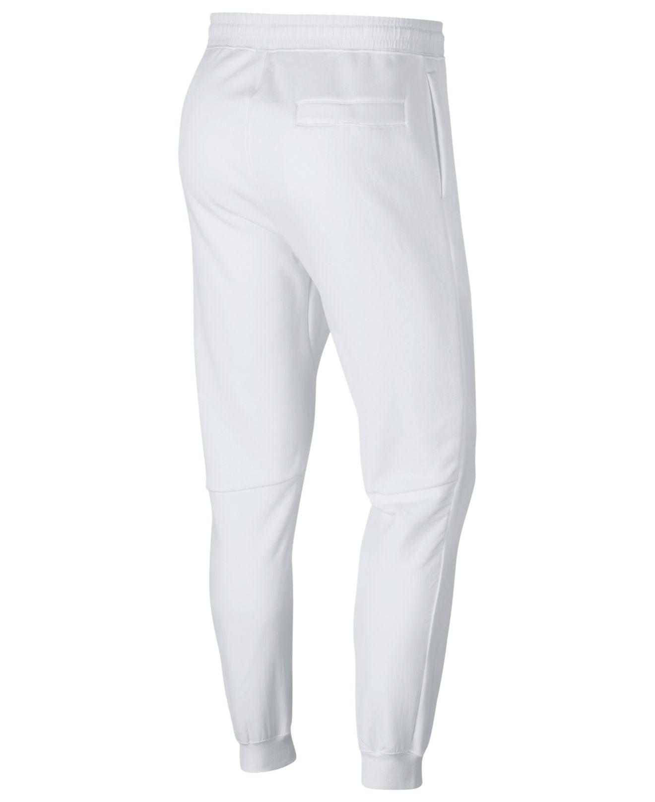 Investeren Vochtigheid kleding Nike Sportswear Just Do It Fleece Joggers in White for Men | Lyst