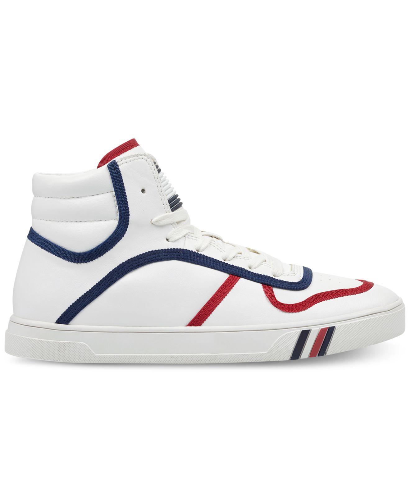 Tommy Hilfiger Leather Japan High Top Sneakers in White for Men | Lyst