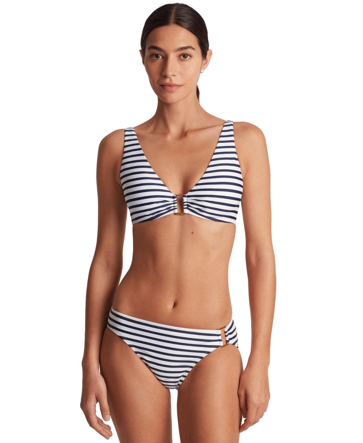 【Ralph Lauren】フリルトリム Vネック ビキニトップ Lauren Ralph Lauren Womens Island Tropical V Wire Over-The
