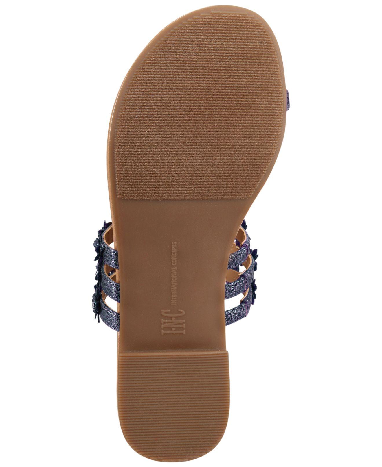 womens blue flat sandals
