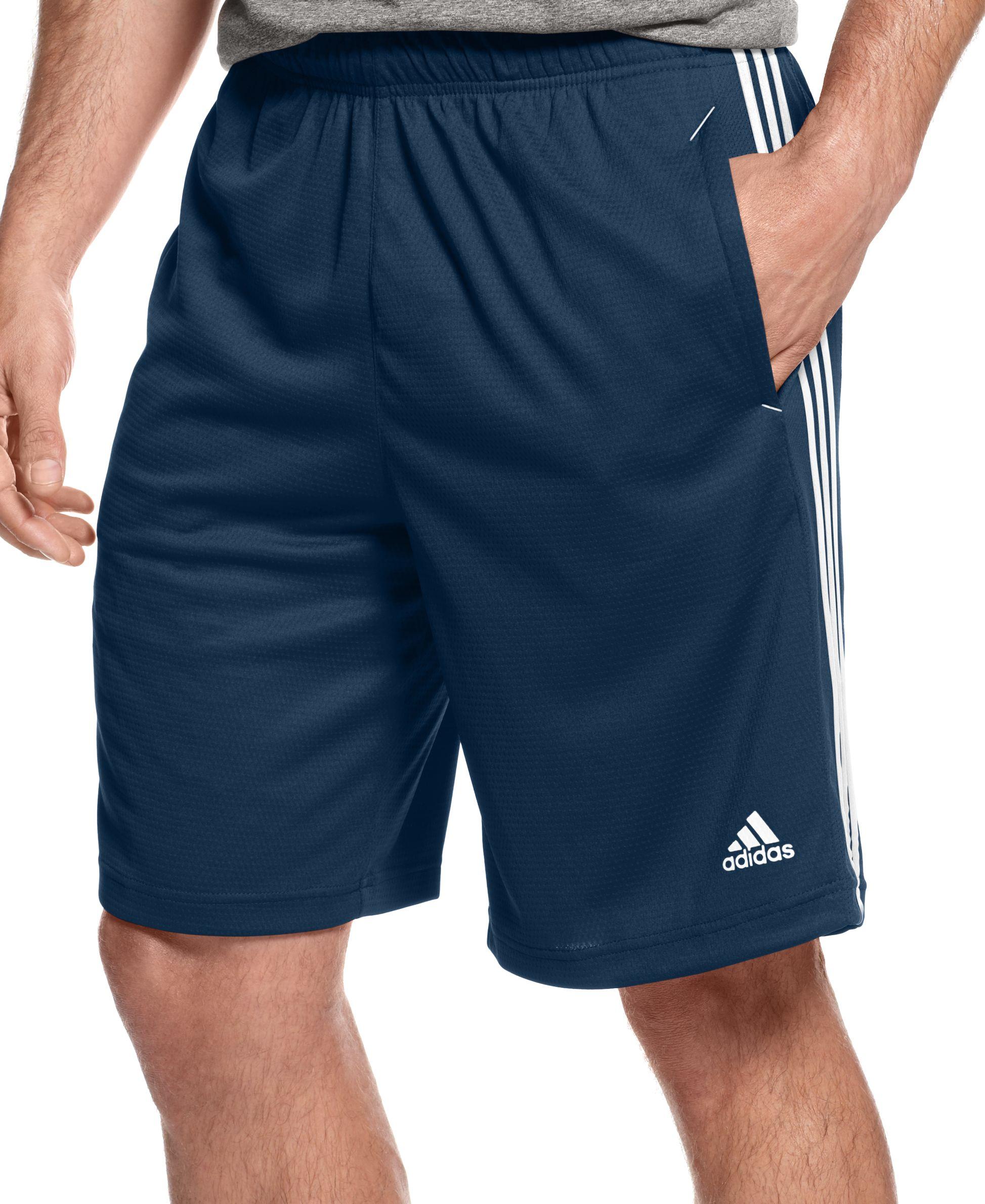 adidas Originals Synthetic Men's Climalite Essential Shorts in Navy ...