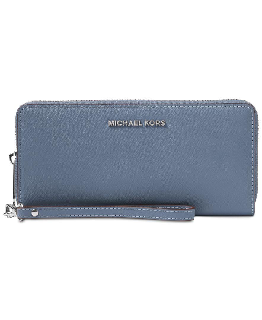 michael kors denim blue wallet