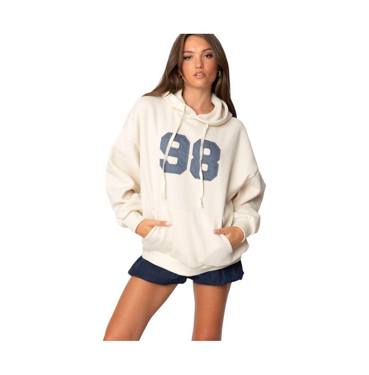Edikted 98 Oversized Hoodie in White Lyst