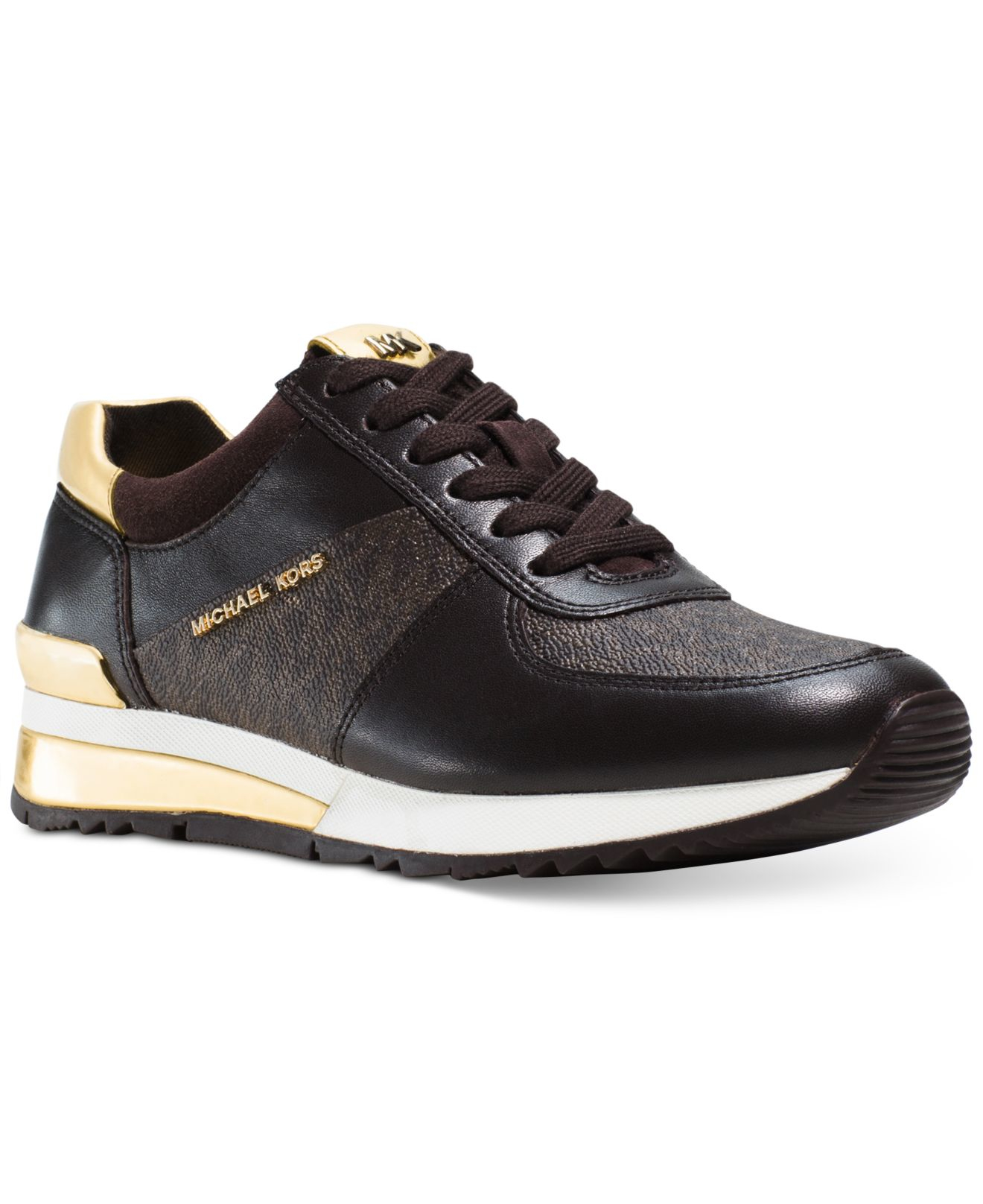 Michael kors Allie Trainer Sneakers in Black | Lyst