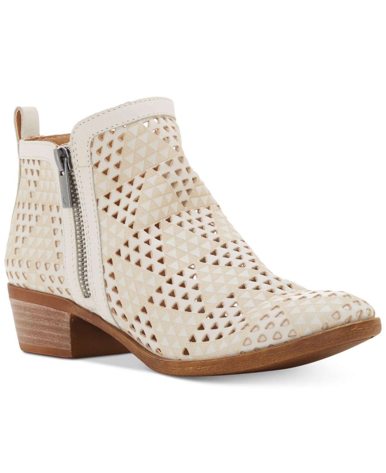 lucky brand perforated basel booties