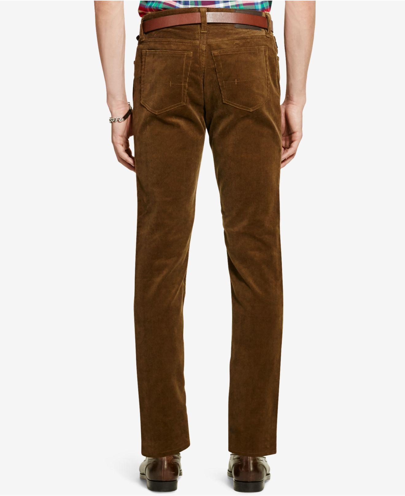 Polo Ralph Lauren Men's Straight-fit Stretch Corduroy Pants in Brown ...