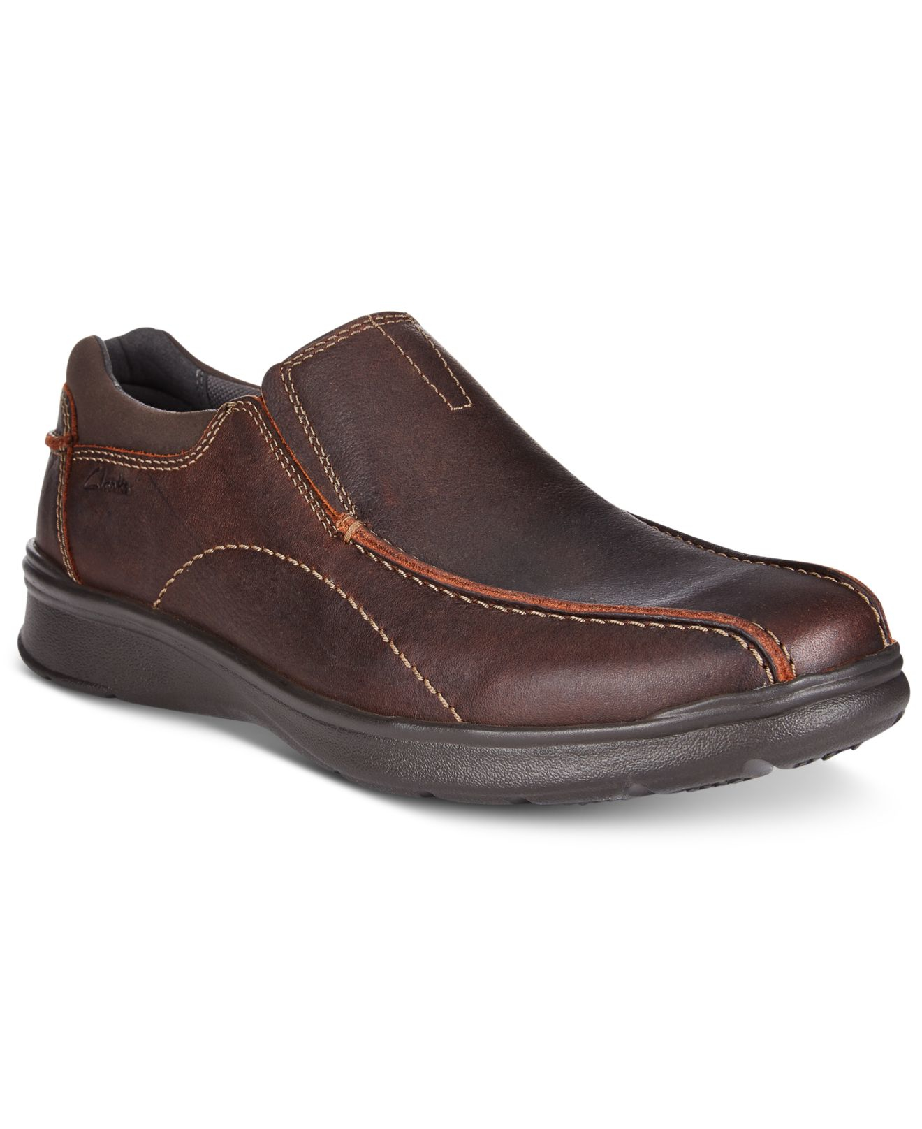 Clarks Men's Cotrell Step Bike Toe Casual Slipons in Brown for Men Lyst