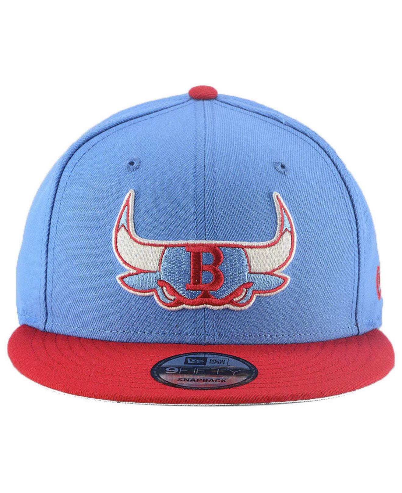 light blue bulls hat