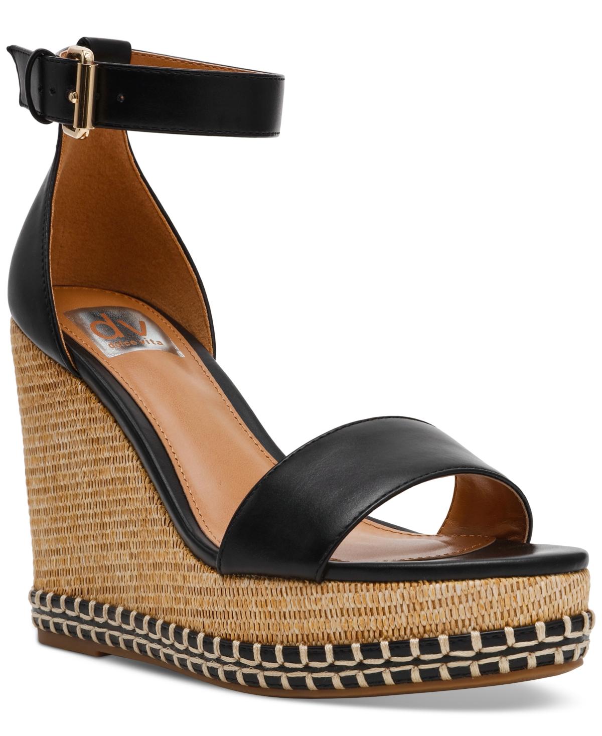 Dolce Vita Tammara Ankle-strap Platform Whipstitch Wedge Sandals - Main Image