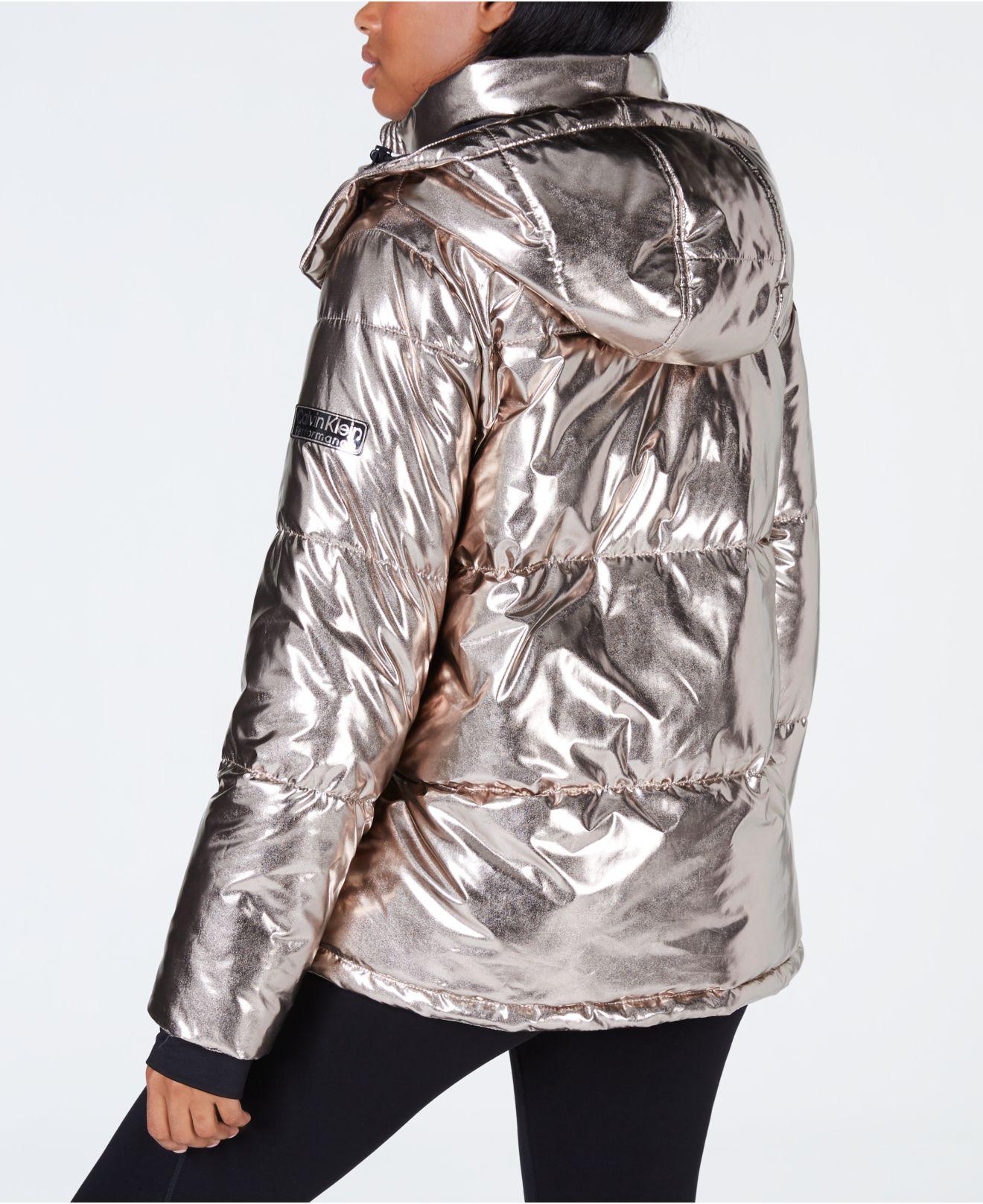 calvin klein metallic jacket