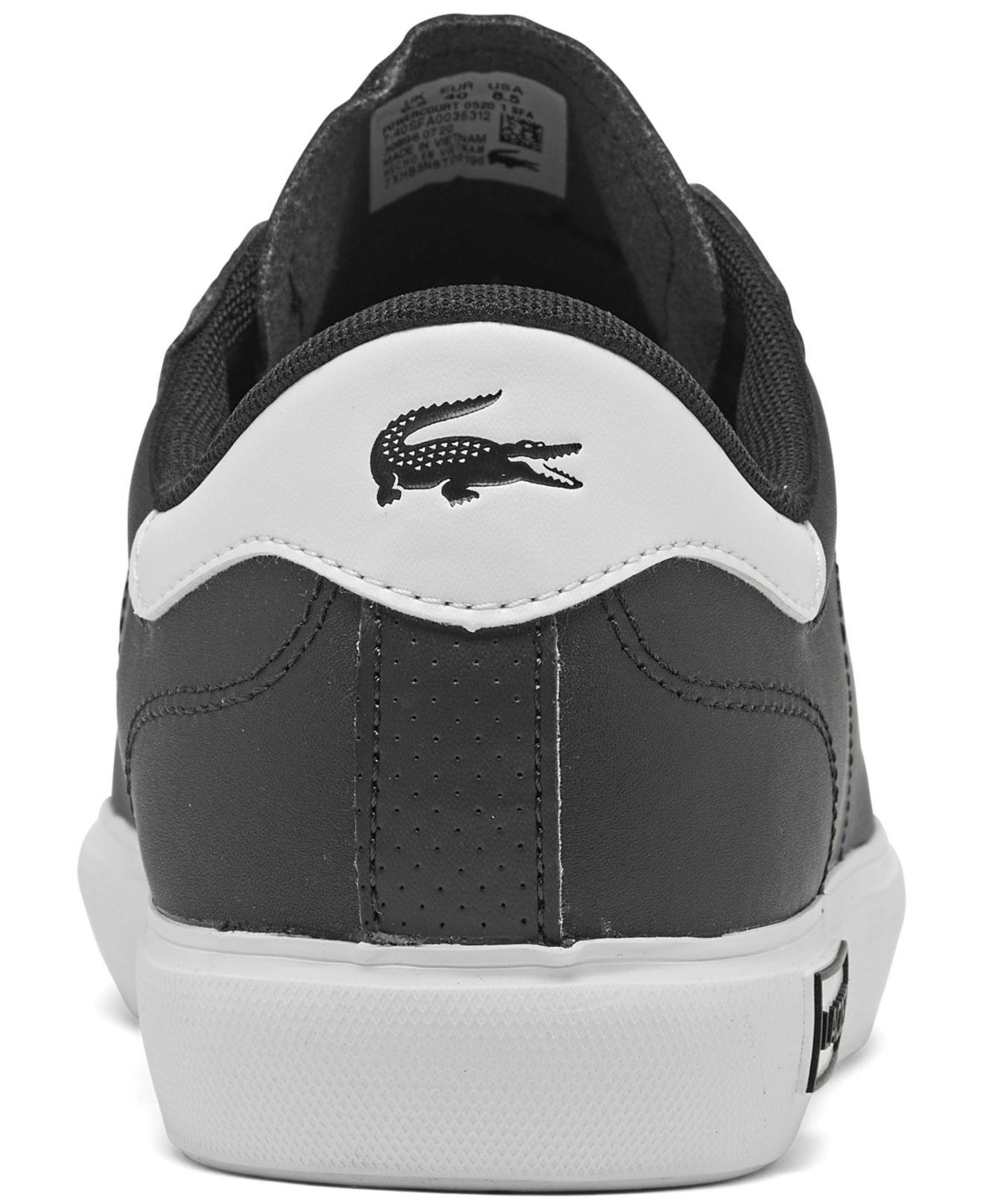 lacoste powercourt leather