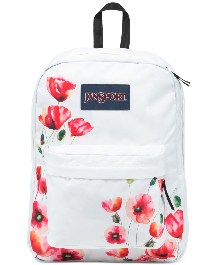 jansport backpack white Superbreak Plus A roomy main compartment gives you space for books White Jansport Backpacks for Women