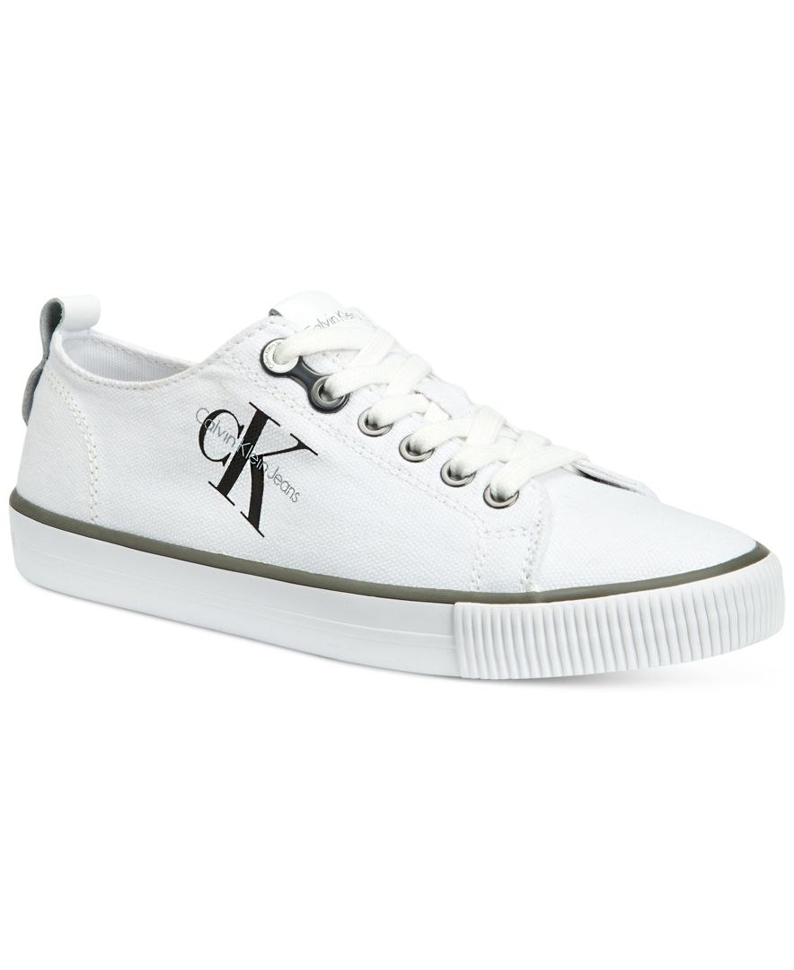 Calvin klein Jeans Women�s Dora Logo Sneakers in White Lyst