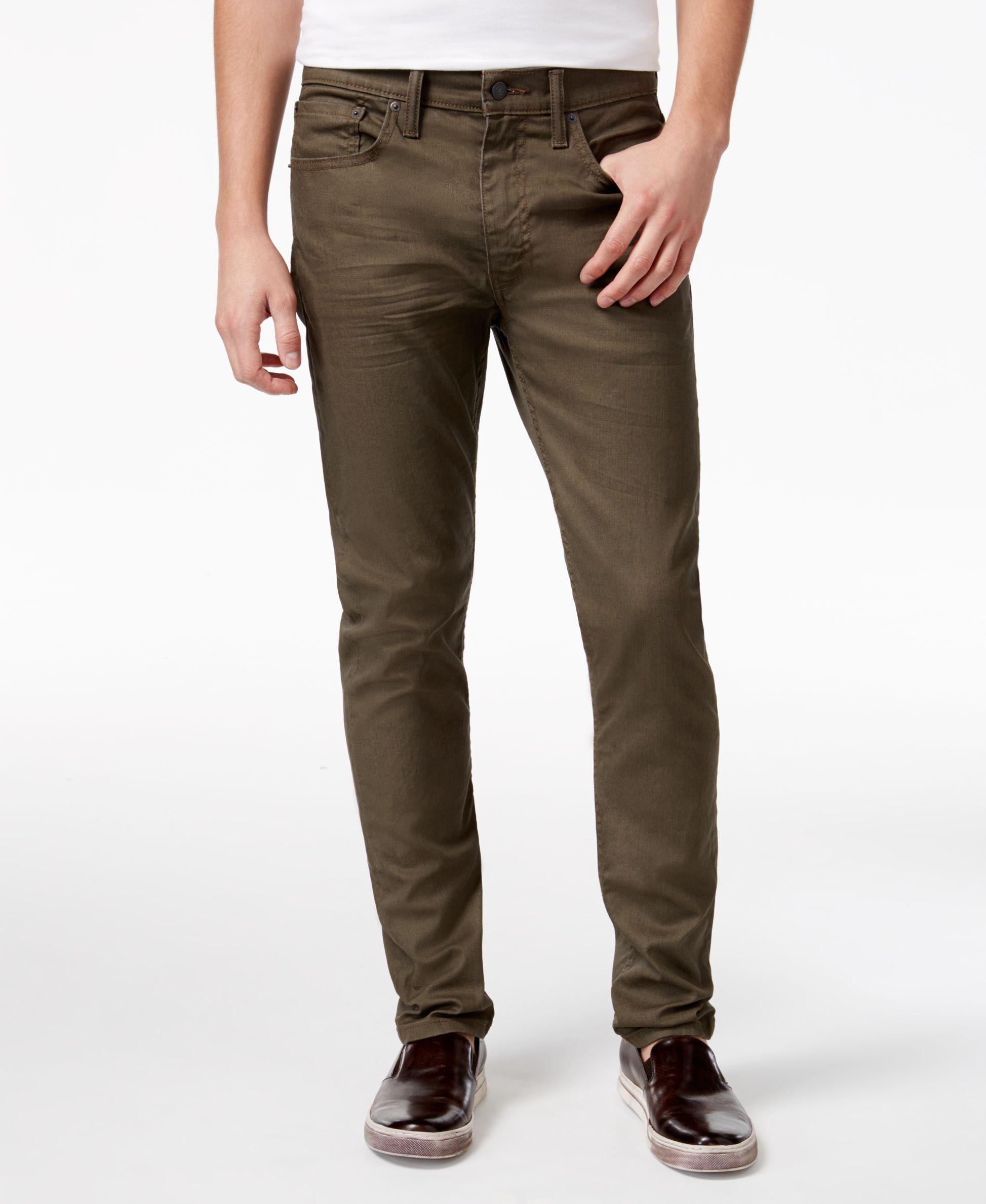 Levi's 512 Slim Taper Fit Jeans in Brown for Men | Lyst