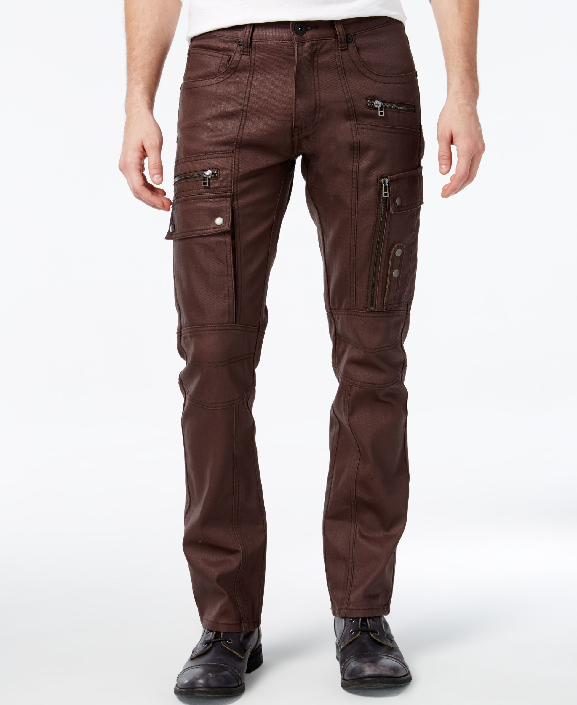 INC International Concepts Men's Explorer Slim-straight Cargo Jeans ...