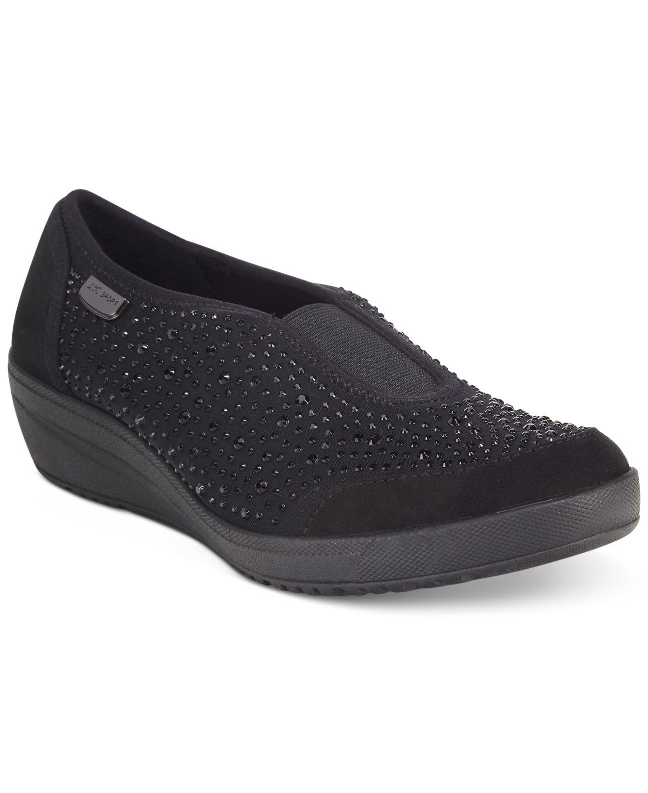 Anne Klein Yarmilla Slipon Sneakers in Black Lyst