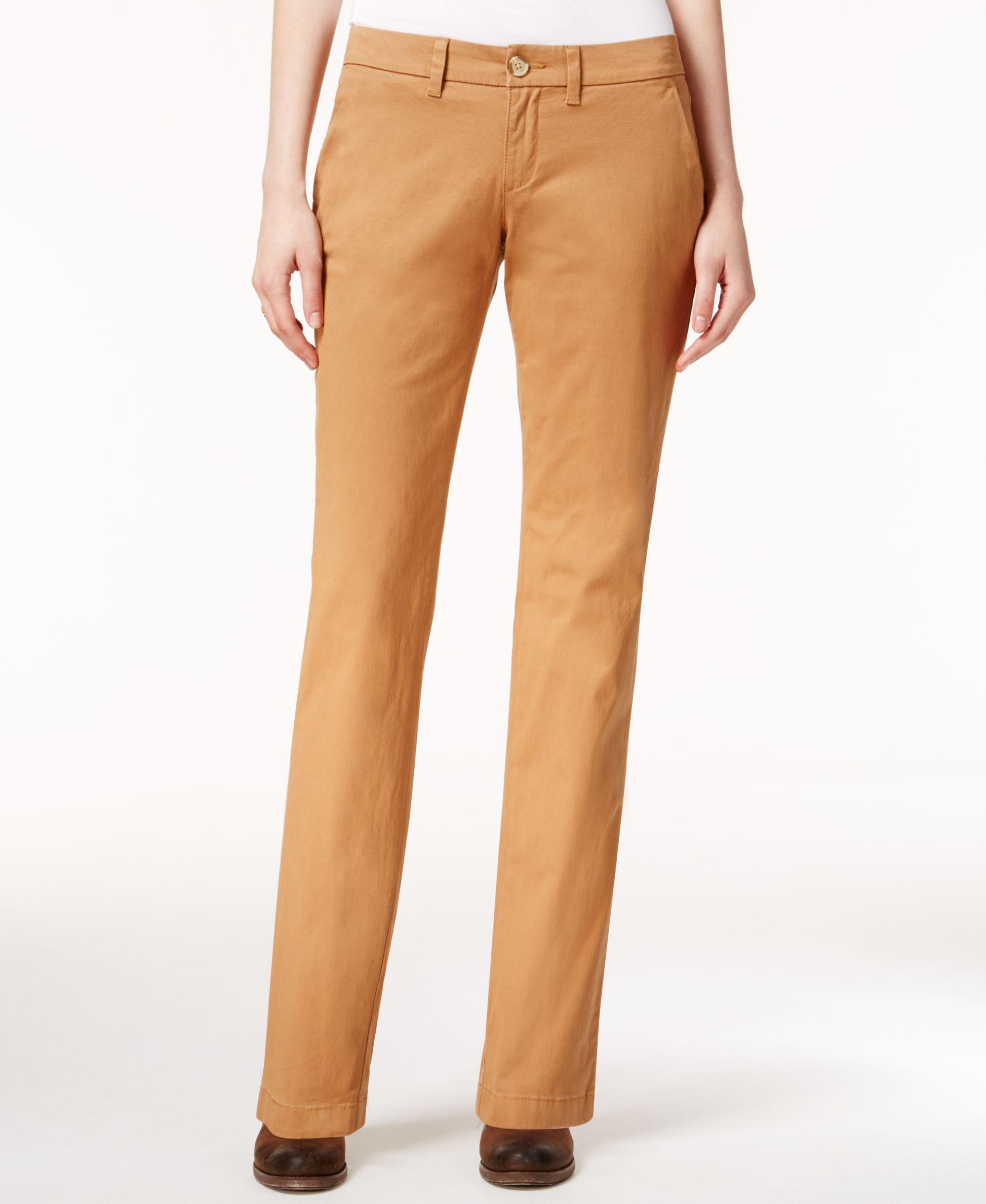 Tommy Hilfiger Cotton Montauk Straight-leg Chino Pants, Only At Macy's in  Tobacco (Brown) | Lyst
