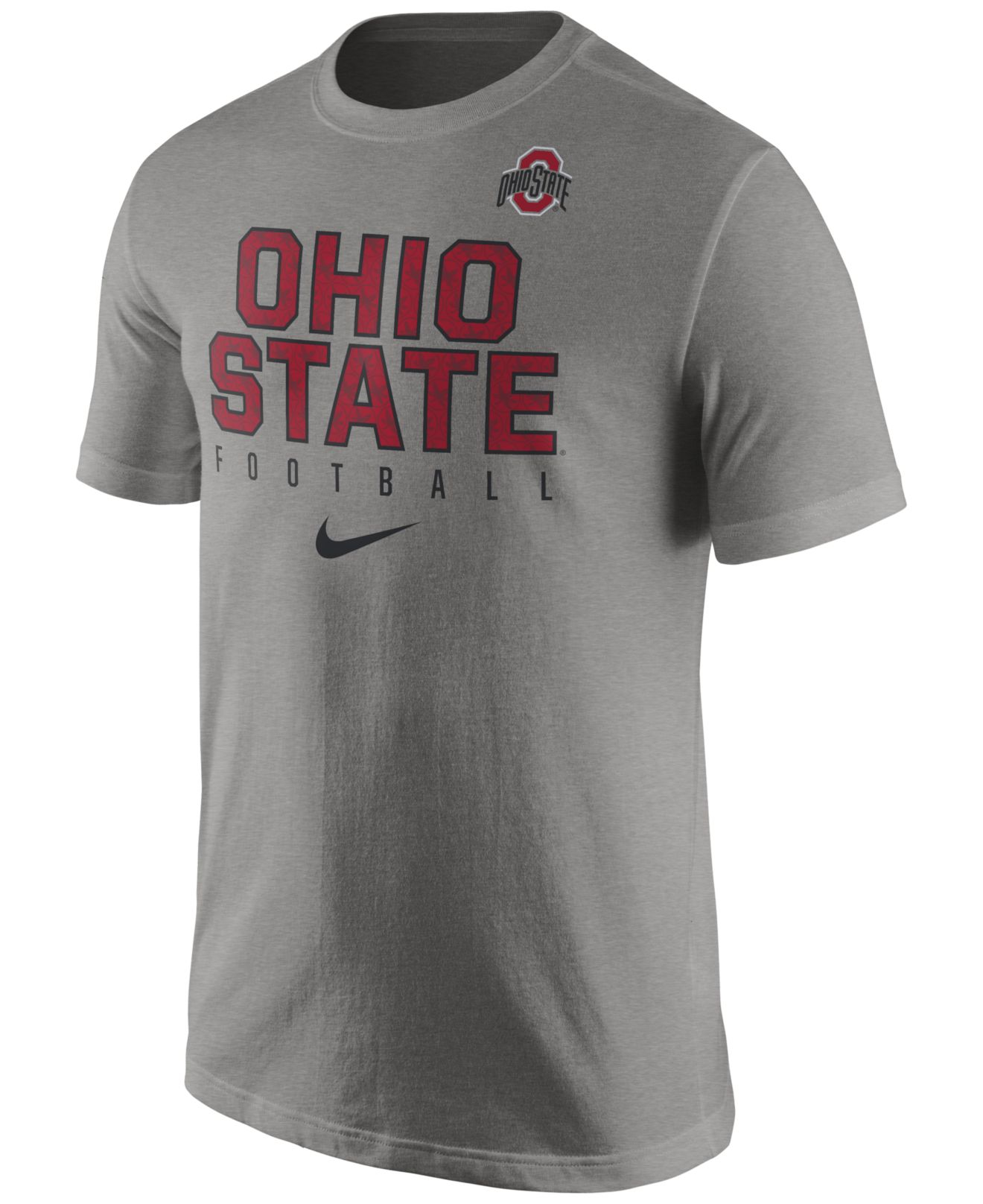 Nike Men's Ohio State Buckeyes Cotton Practice T-shirt in Gray for Men