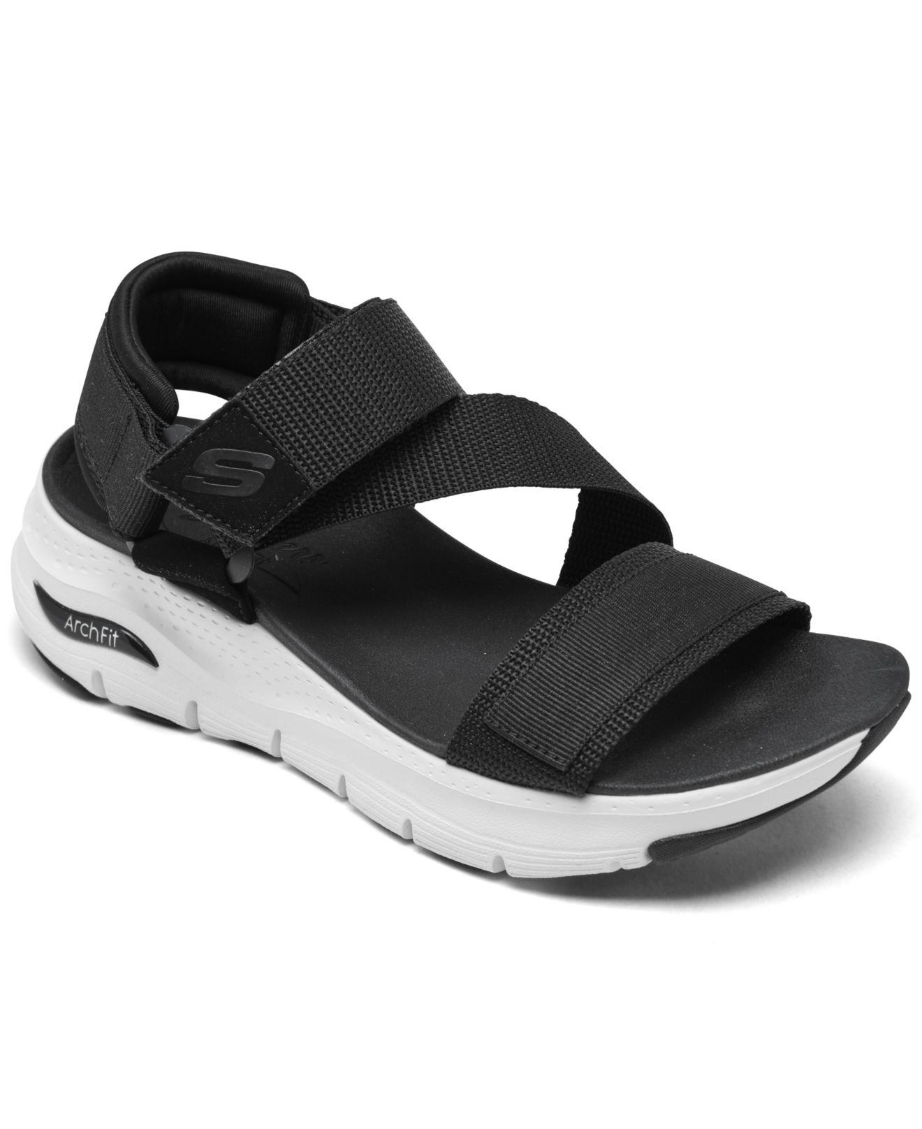 Skechers Arch Fit Arch Support - Casual Retro Walking Sandals From ...