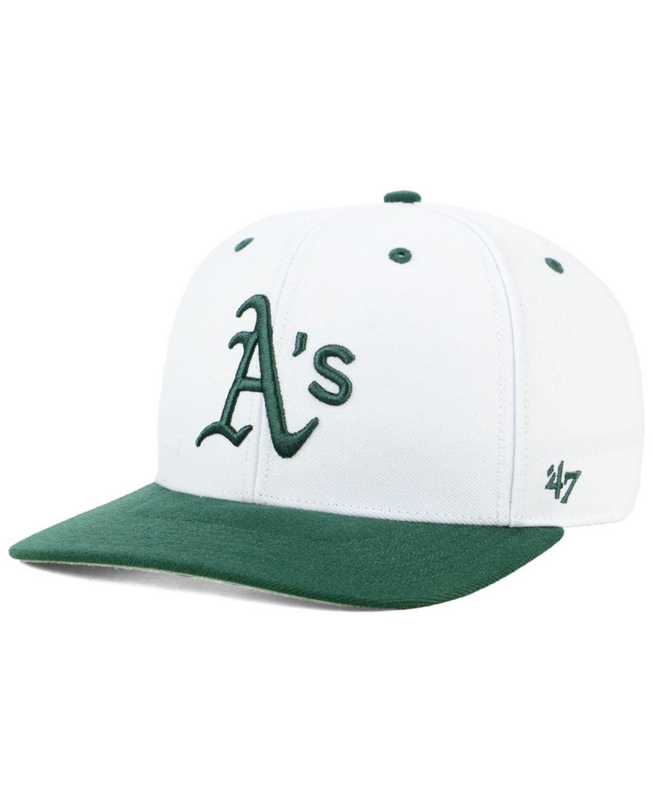 47 Brand Oakland Athletics 2 Tone Mvp Cap in Green for Men | Lyst