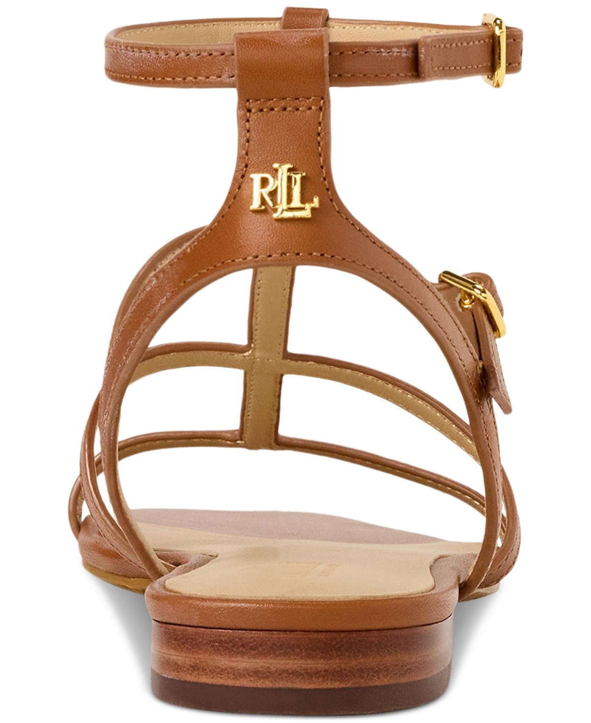 サンダル・ミュール LAURENRALPHLAUREN Everley Calfskin Gladiator Sandal Everley Calfskin Gladiator Sandal