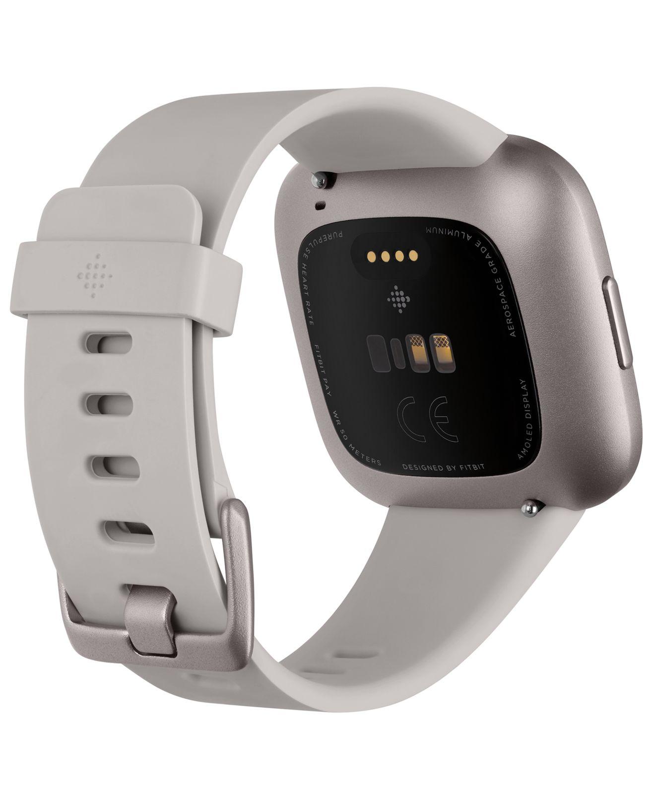 fitbit versa black band touchscreen smart watch 39mm