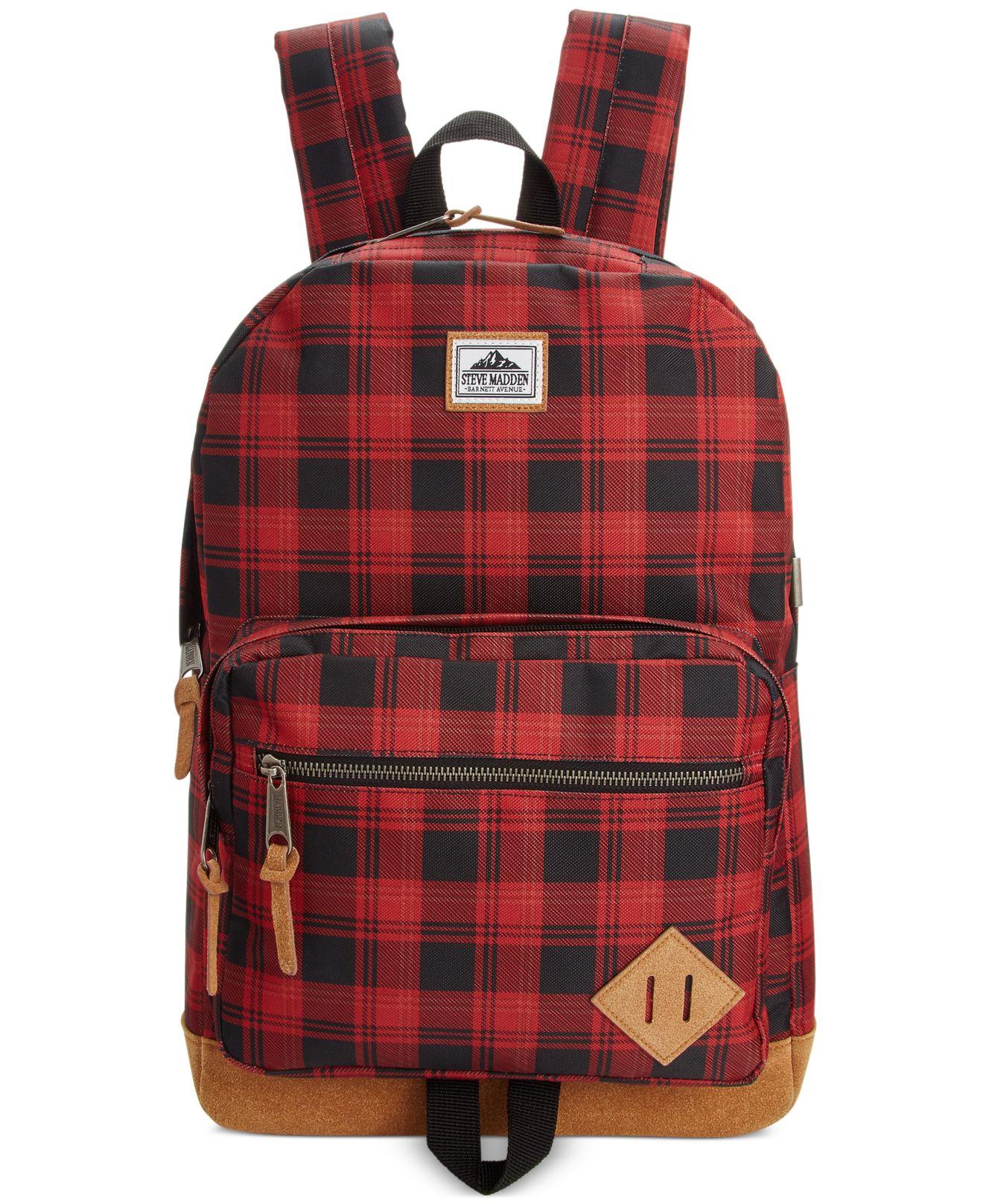 buffalo plaid backpack