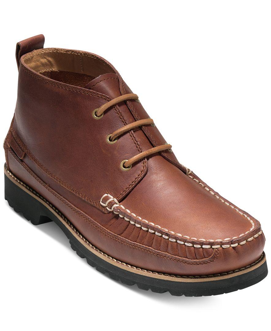 Cole Haan Leather Men's Connery Moc-toe Chukka Boots in Tan (Brown) for ...
