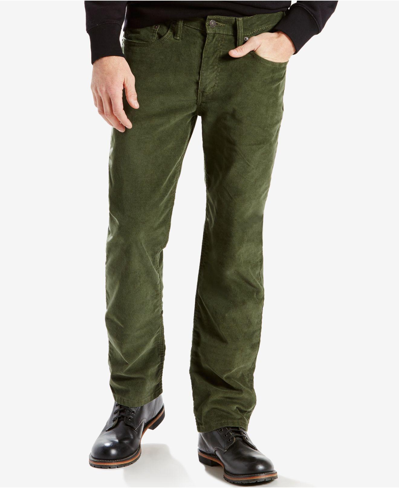 Levi's 514 Straight Fit Padox Canvas Twill Pants in Green for Men - Lyst