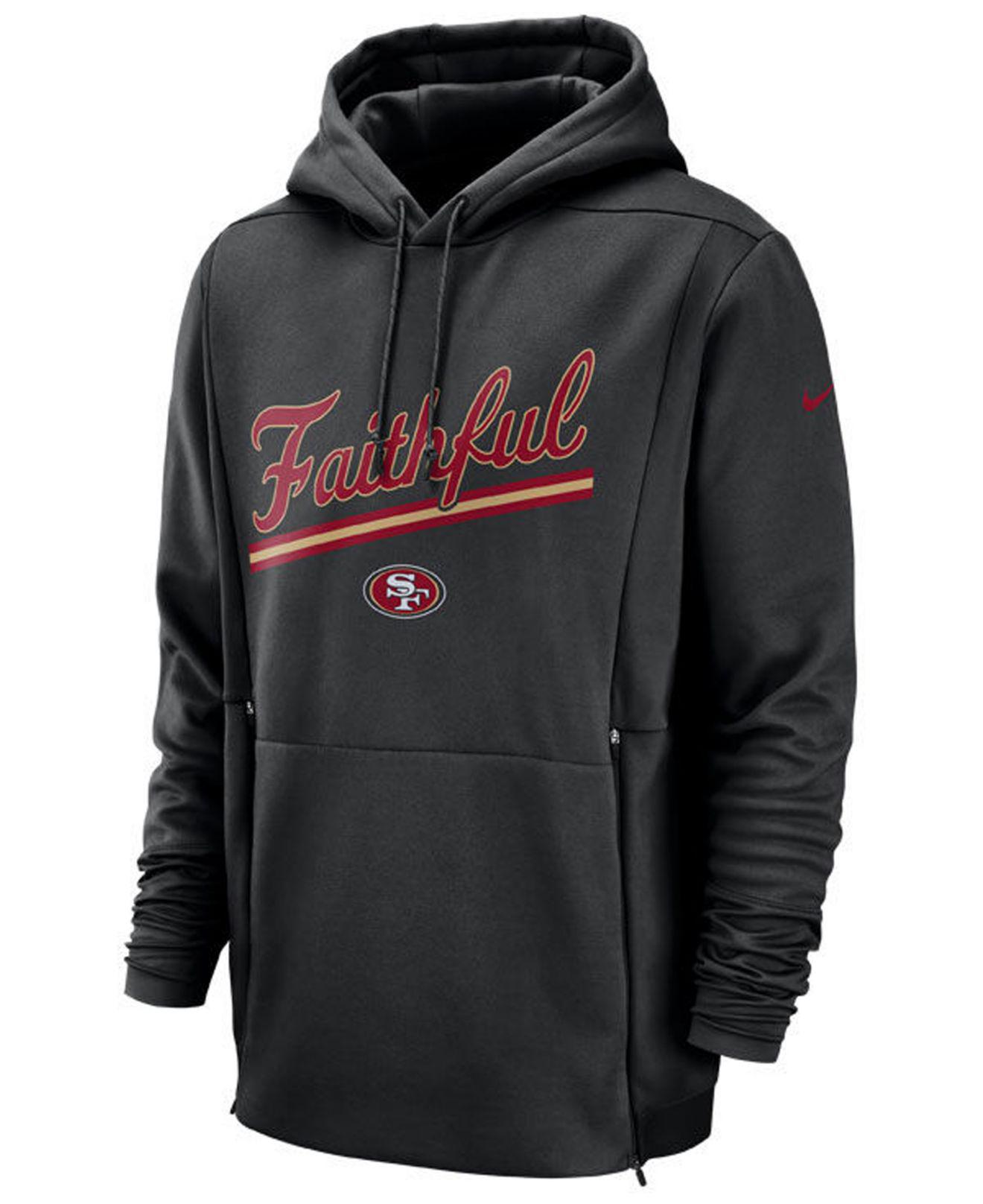 49ers nike therma fit hoodie