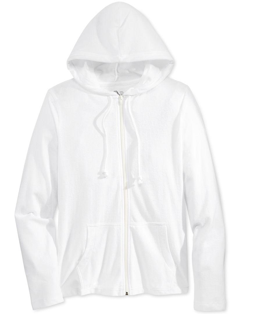 men's lightweight full zip hoodie
