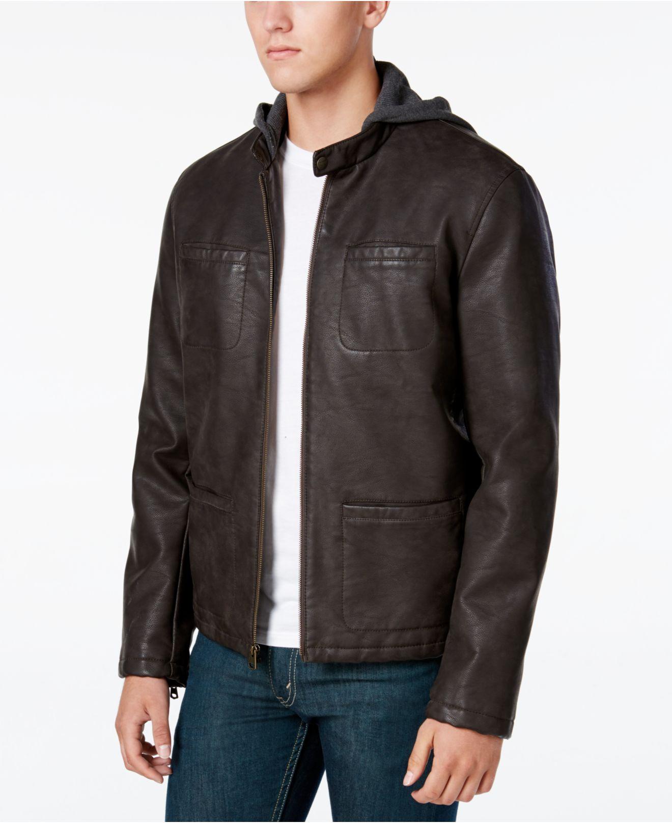 Levi S Men Zip Up Racer Jacket In Brown For Lyst Levi S