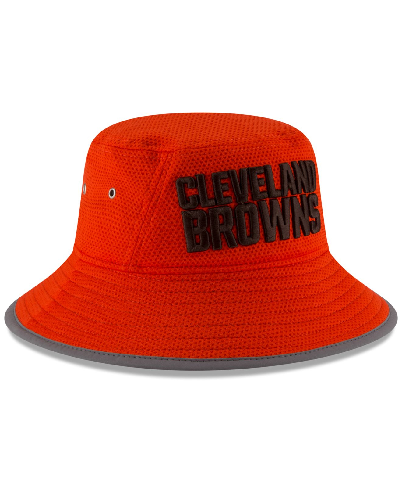 KTZ Synthetic Cleveland Browns Training Camp Bucket Hat in Orange for