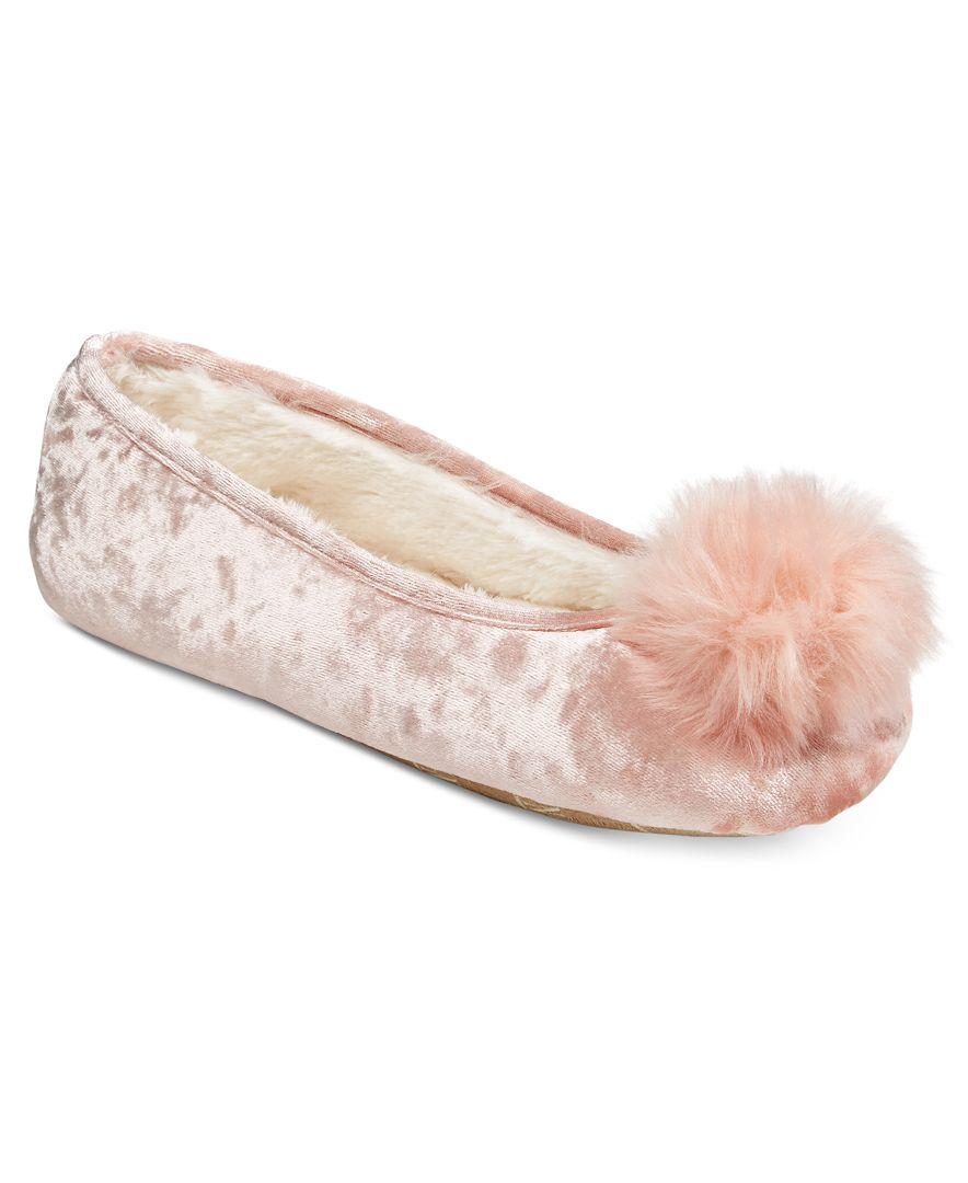 velvet ballerina slippers