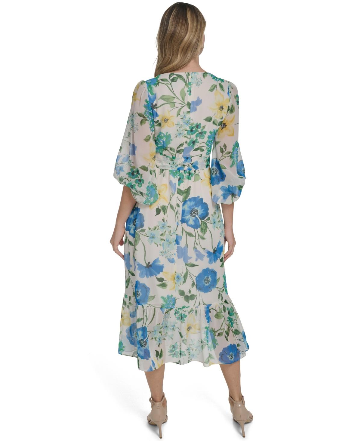 jessica howard three quarter sleeve a line dress Jessica Howard Women's 3/4 Sleeve V-Neck Solid Satin A-Line Dress