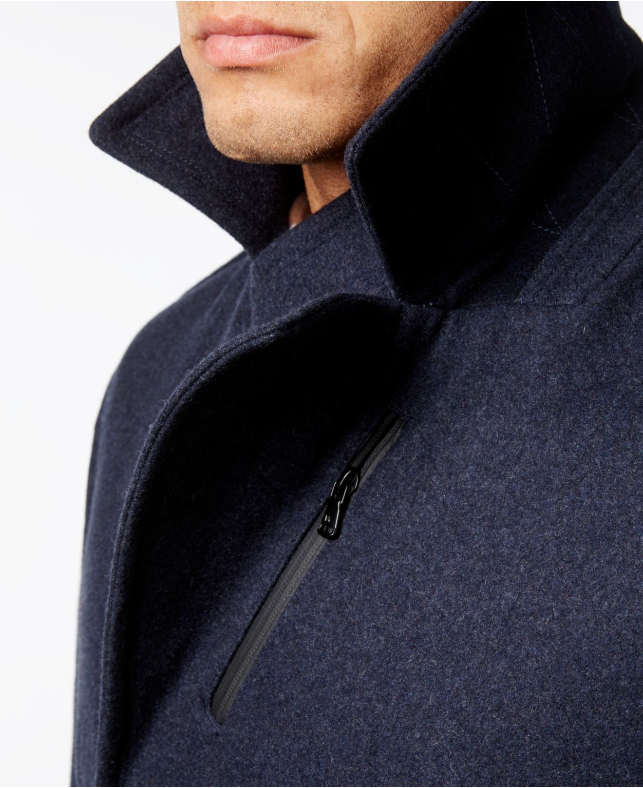 michael kors slim fit top coat