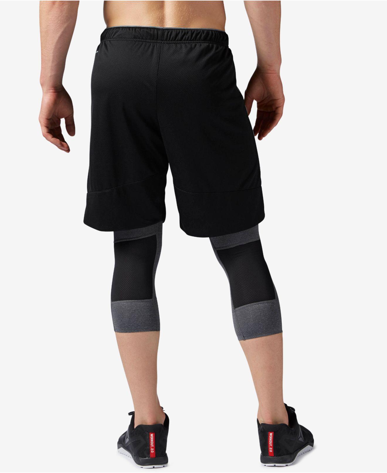 Lyst Reebok Men�s Workout Shorts in Black for Men