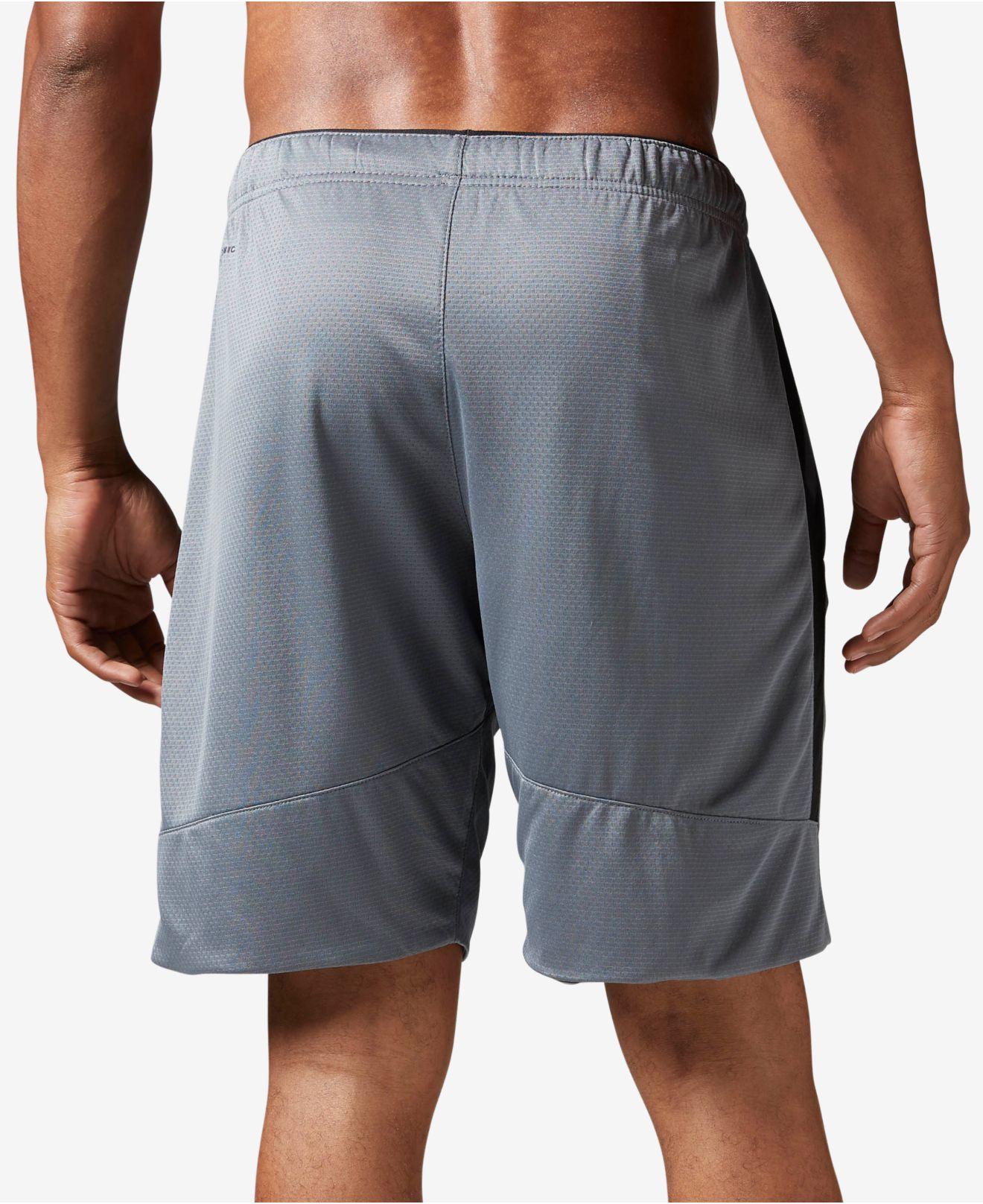 Reebok Synthetic Men's Workout Shorts in Gray for Men Lyst