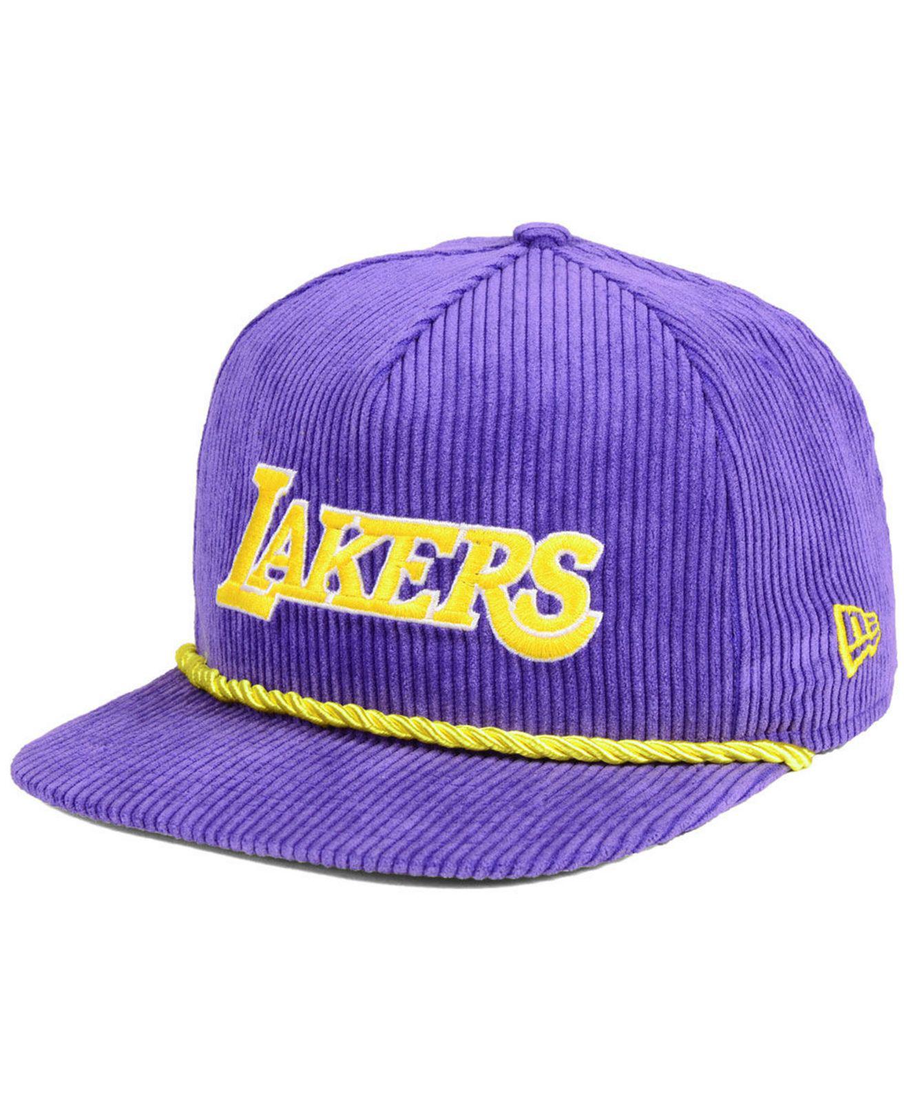 lakers corduroy hat