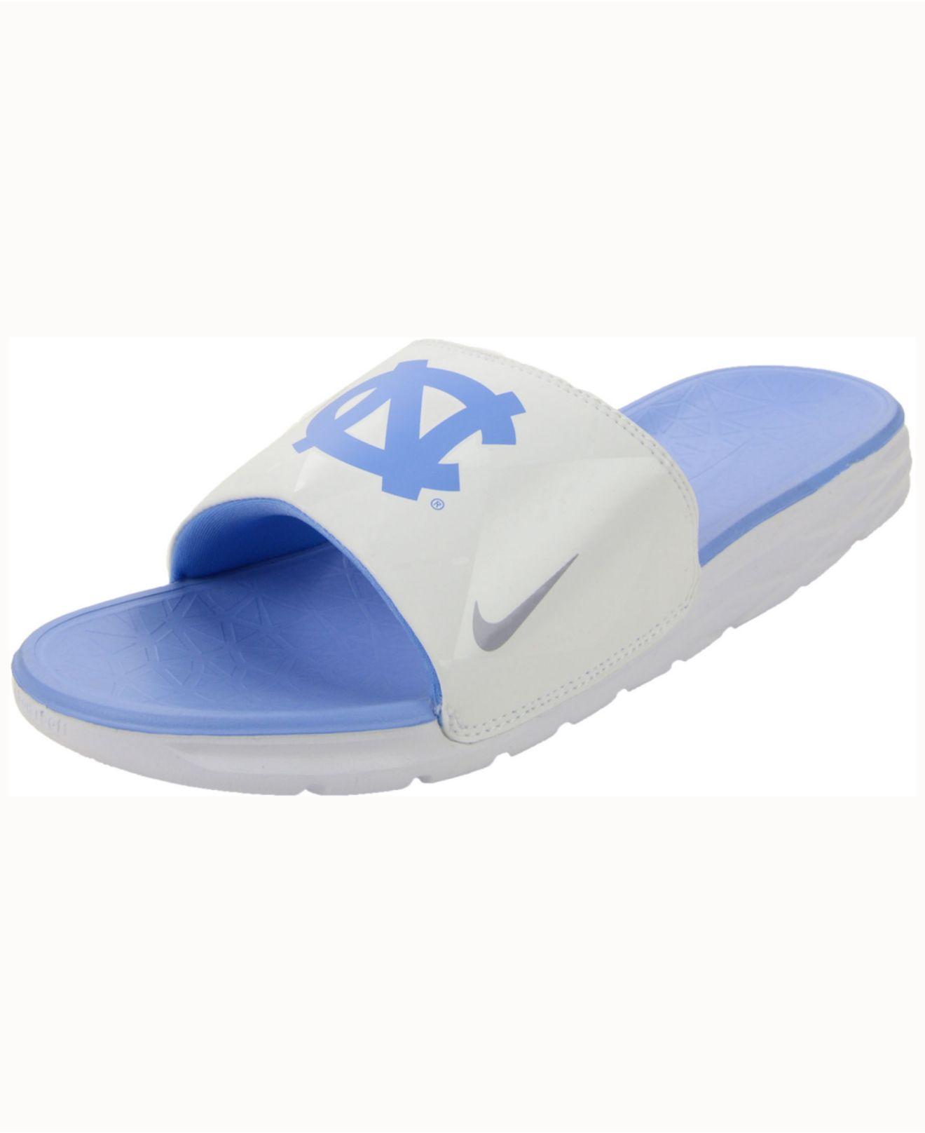 Nike North Carolina Tar Heels Benassi Solarsoft Slides in Blue | Lyst