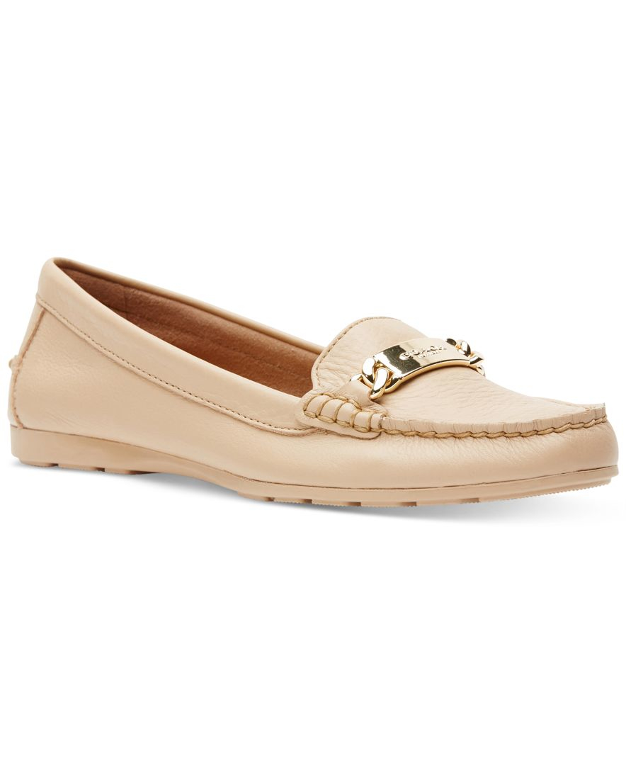 COACH Olive Loafer Flats | Lyst