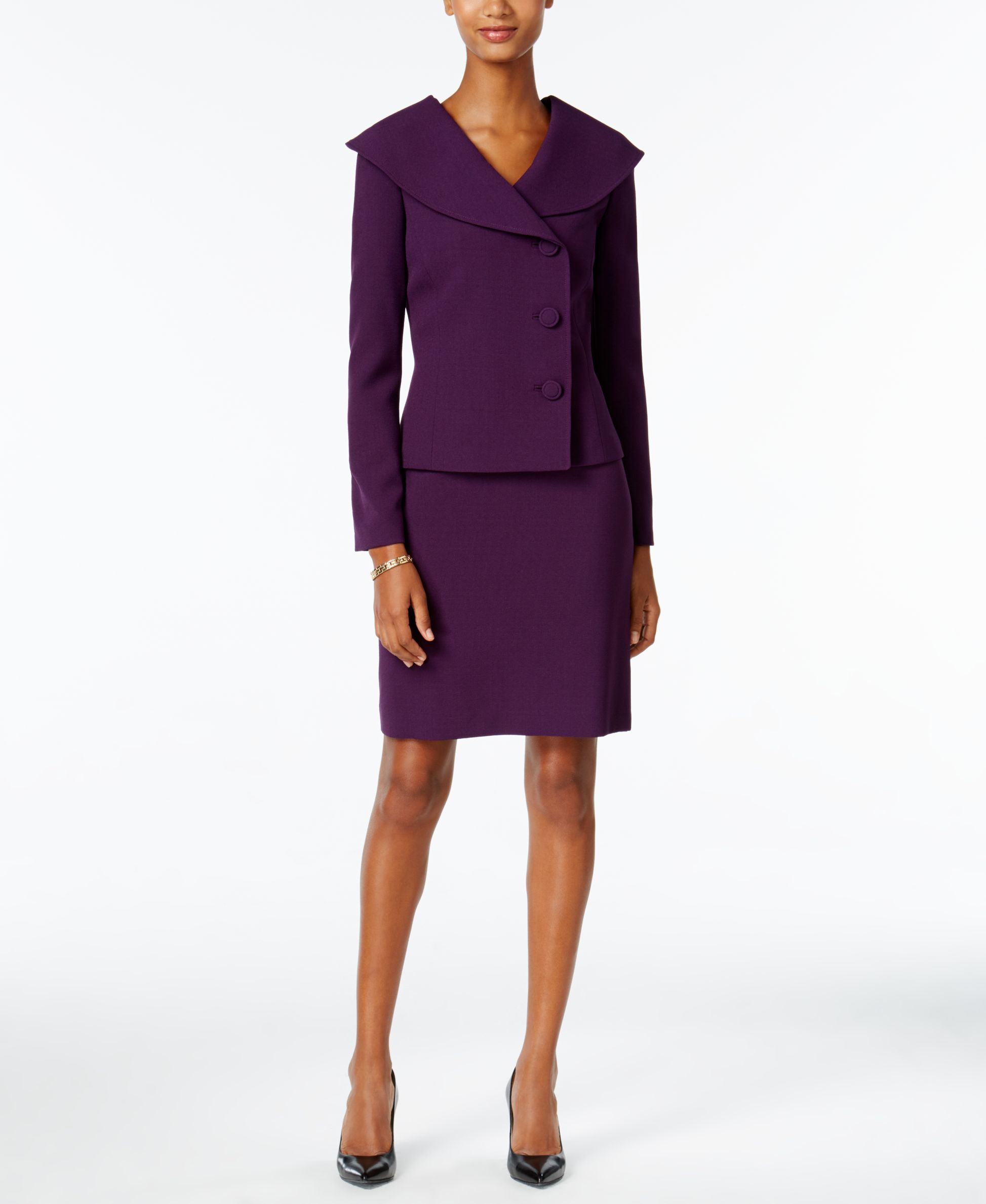 Purple Skirt Suit 117
