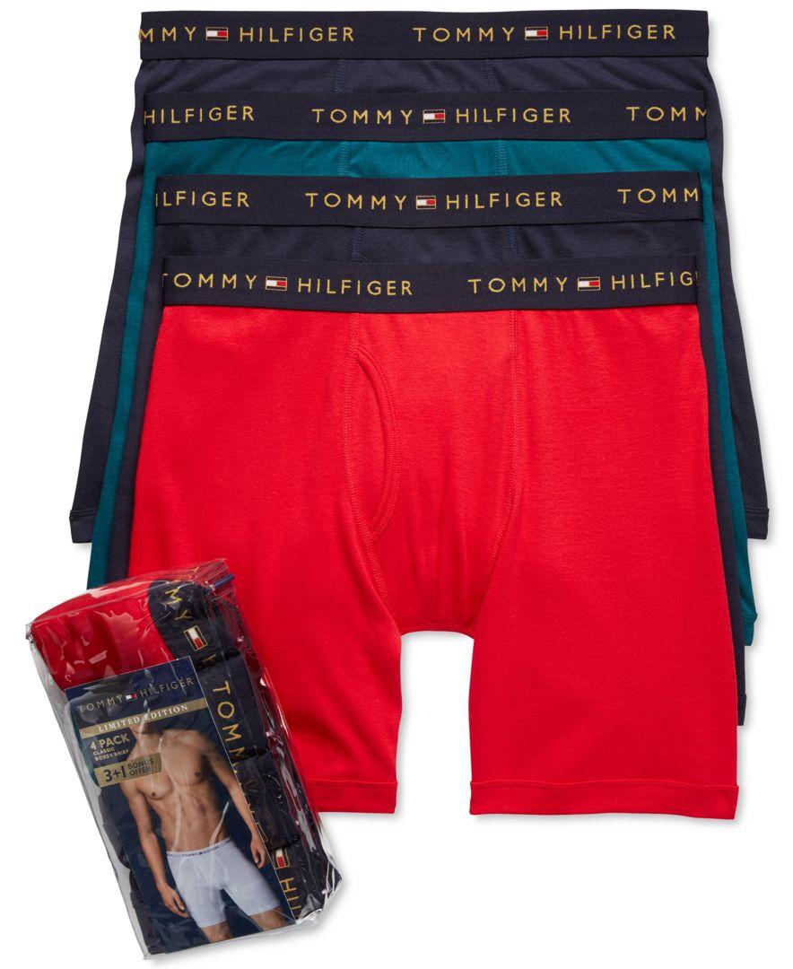 Tommy Hilfiger Mens Cotton Classics 4 Pack Boxer Brief