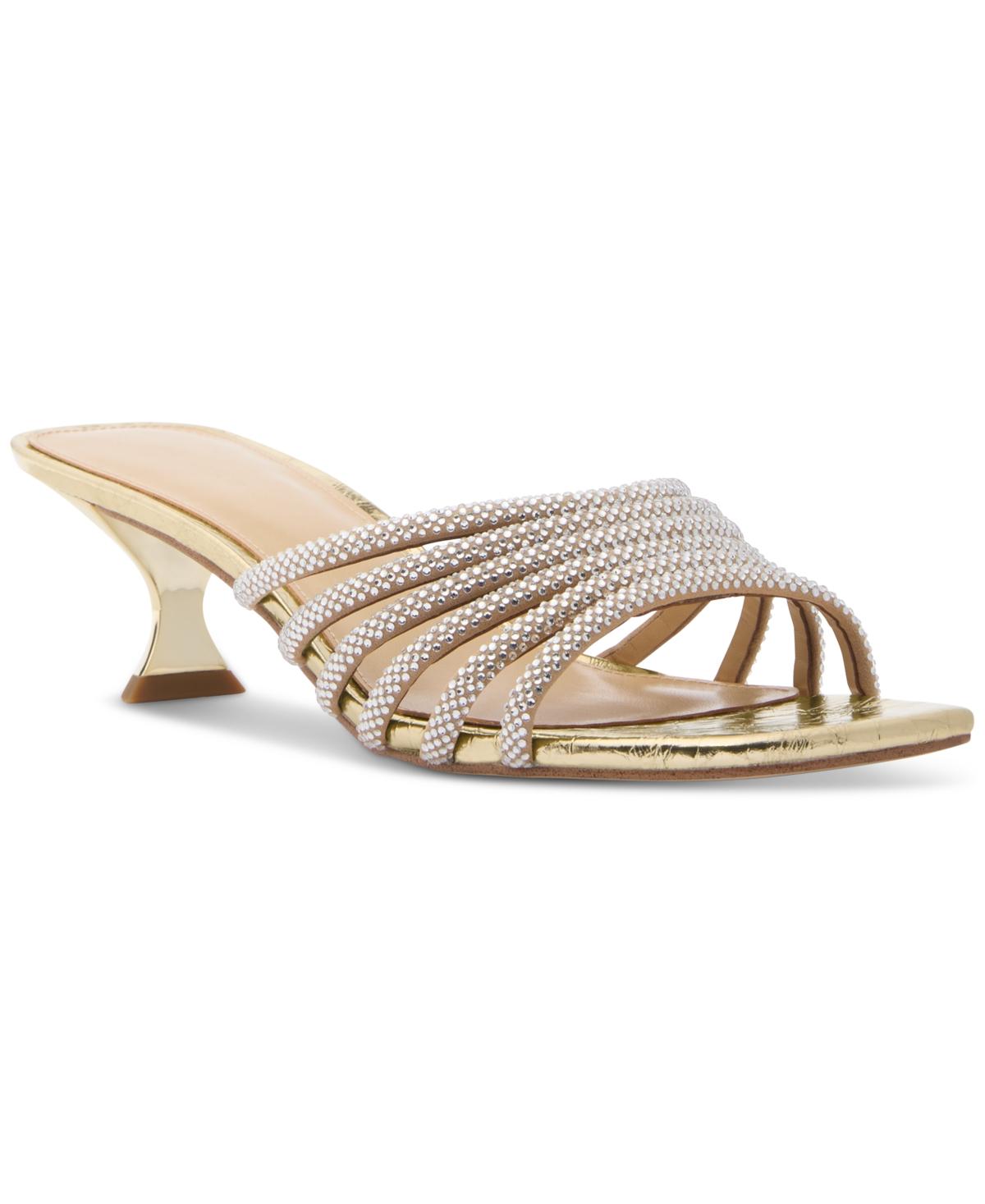 Michael Kors Michael Haisley Kitten Heel Sandals | Lyst