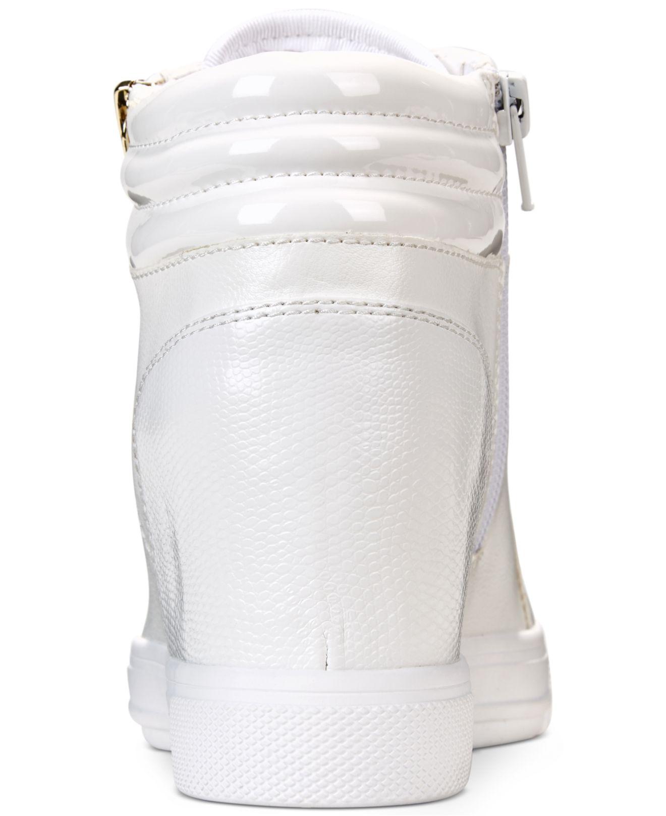 ALDO Kaia Wedge Sneakers in White | Lyst