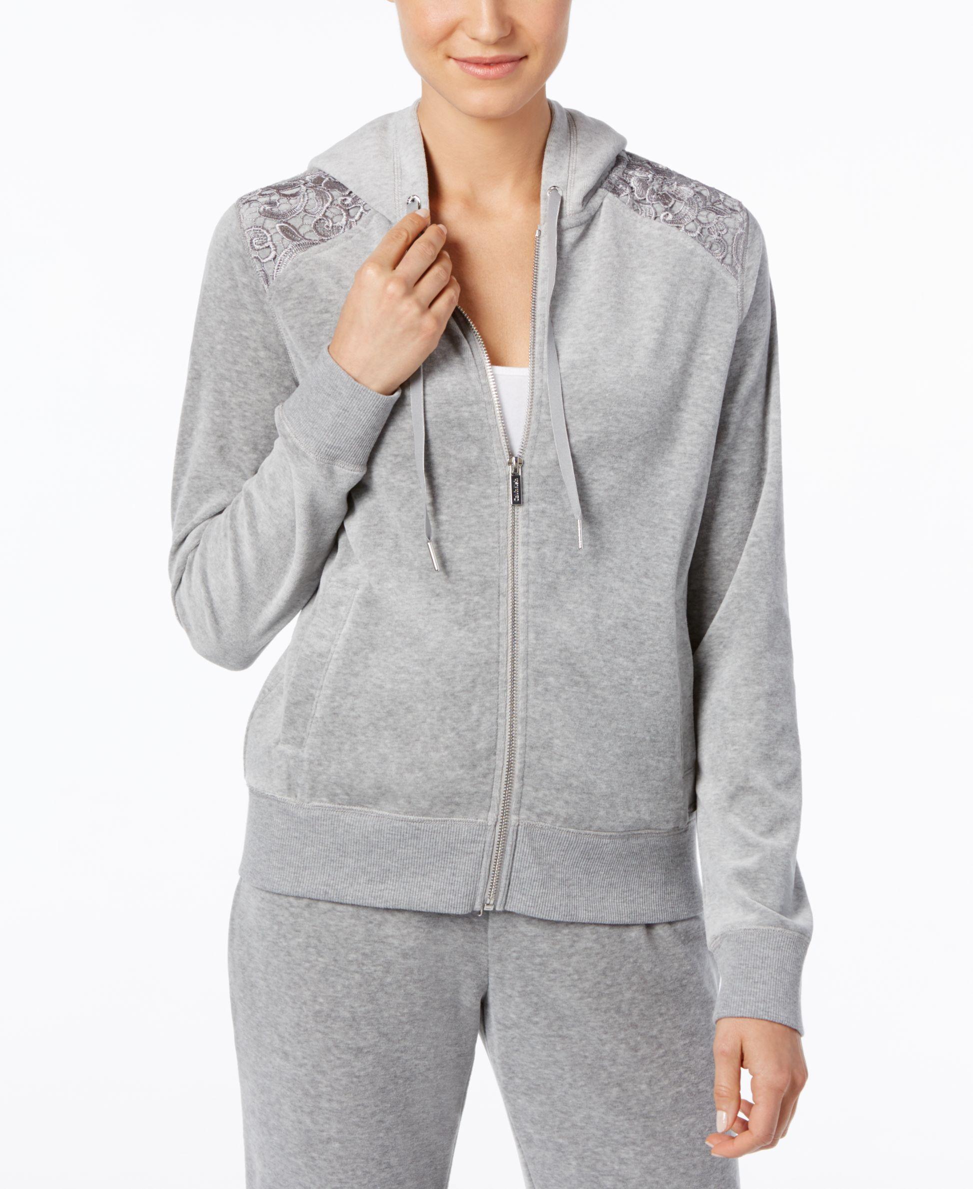 calvin klein velour hoodie