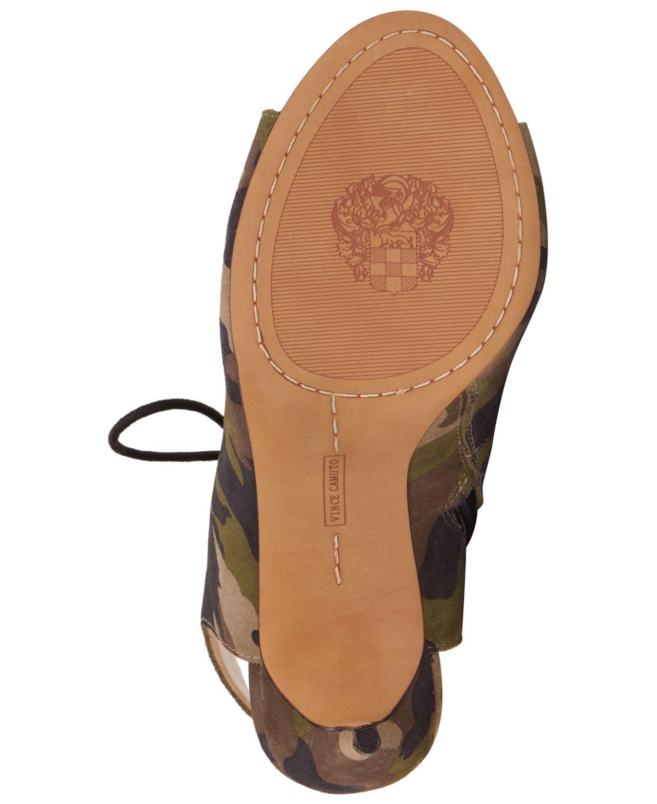 vince camuto camo shoes