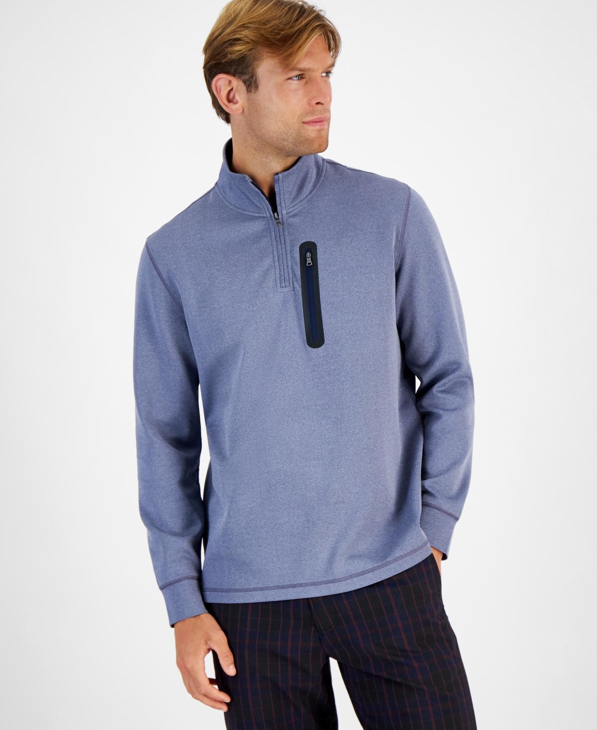 Club Room Golf Tech Quarter zip Sweatshirt in Blue for Men Lyst