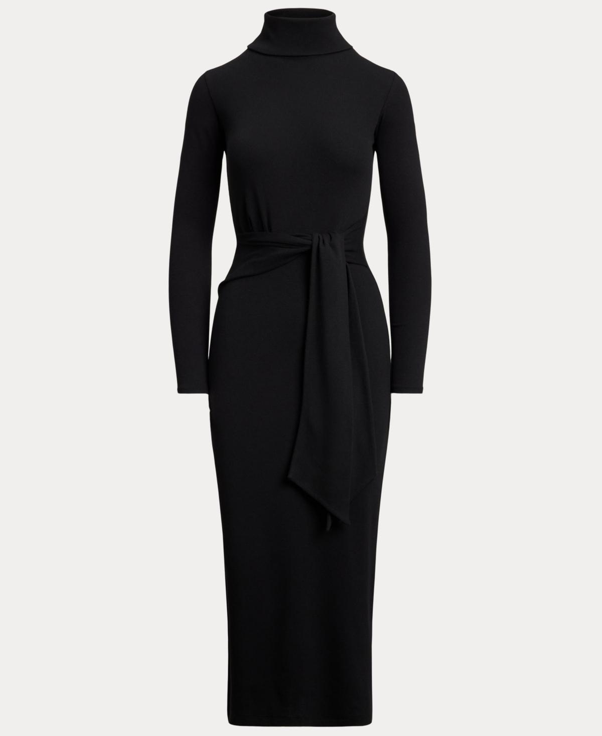 Turtleneck Ralph Lauren Long Black Evening Dress Polo Ralph Lauren
