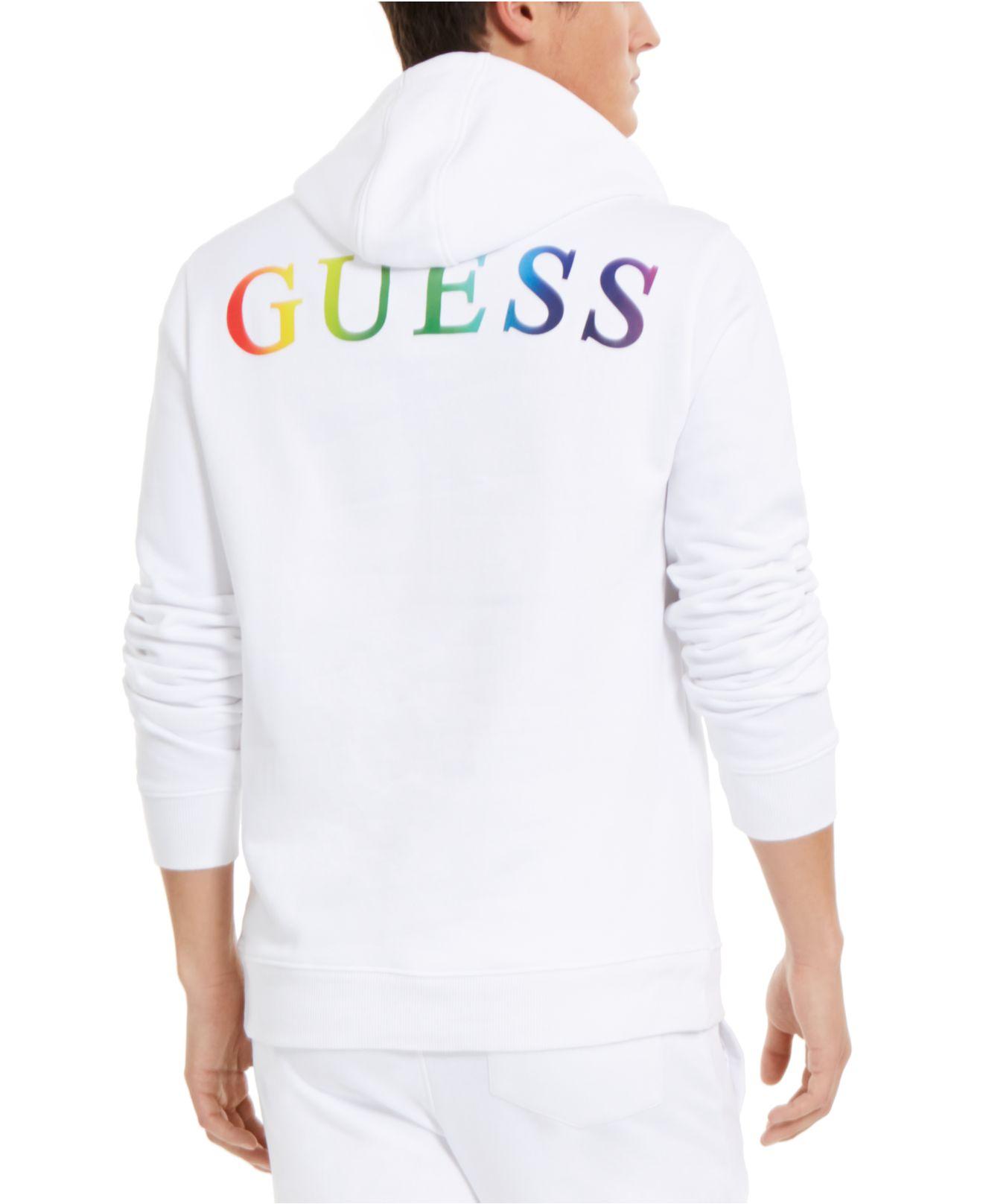 guess rainbow sweatshirt